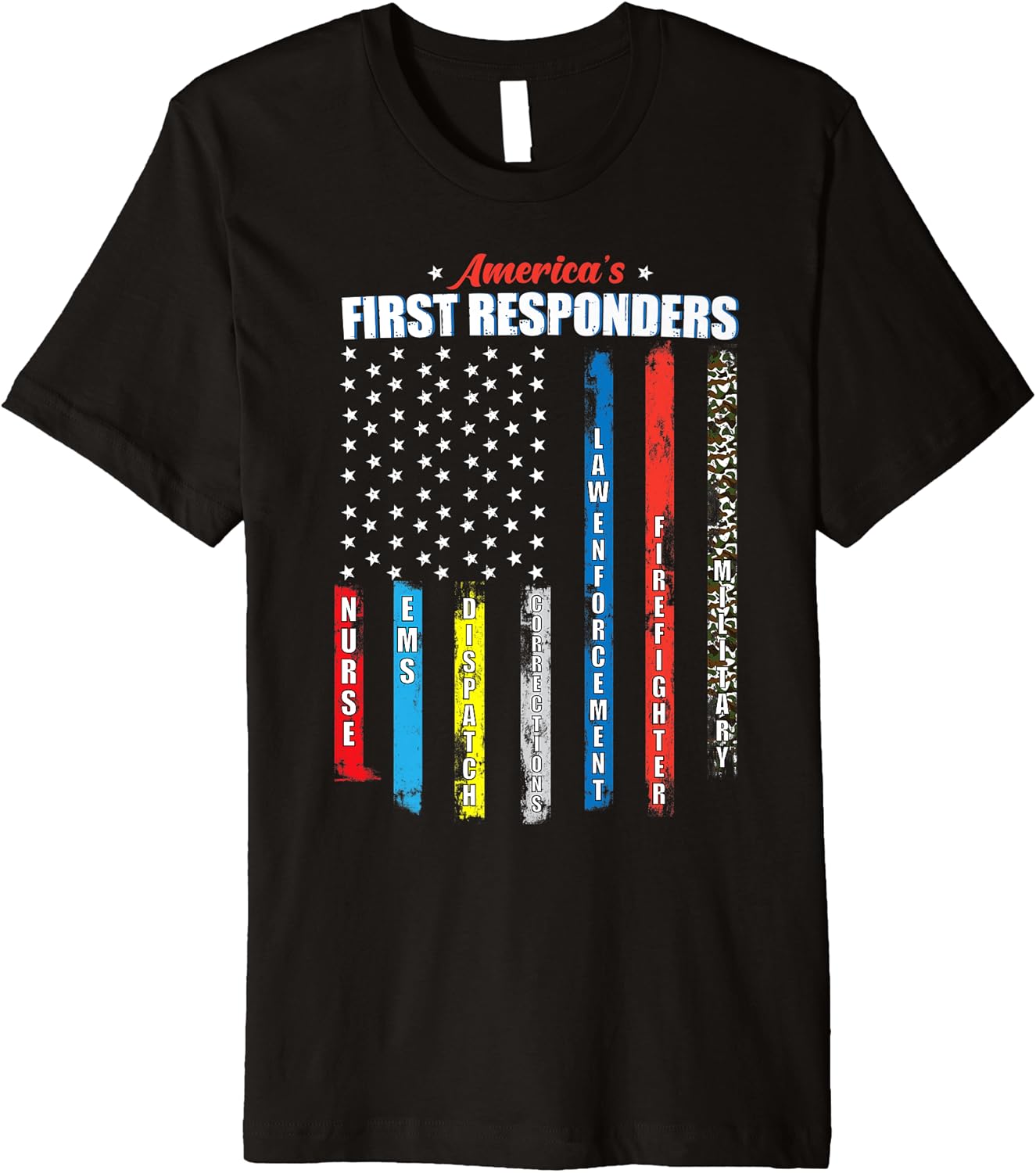 Amazon.com: America's First Responders Patriotic Emergency Personnel